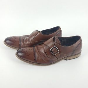 Stacy Adam's Leather MonkStrap Dress Shoe 10 M EUC